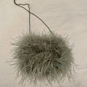 Loeffler Randall Zahara Mini Feather Pouch